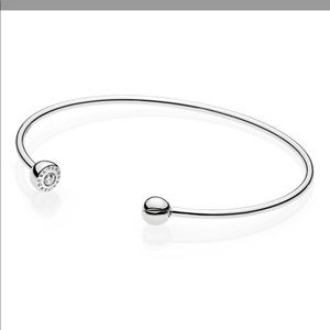 Pandora Jewelry - NWT Pandora essence silver open bangle Pandora Jewelry - NWT Pandora essence silver open bangle